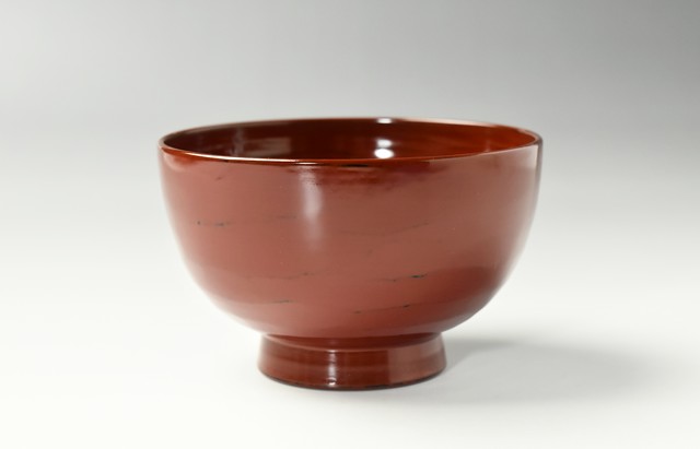 石川漆宝堂 弥生根来汁椀【H】