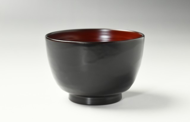 石川漆宝堂 弥生姫椀 溜内朱【H】