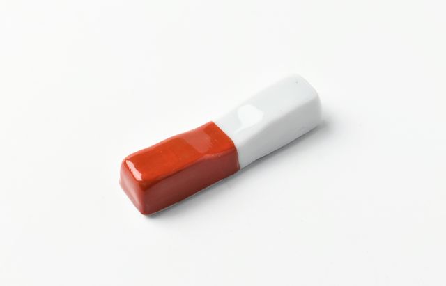 海野裕 箸置　紅白