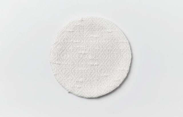 田中あい コースター菱形文様 大（裡面 撫子）10cm丸