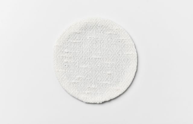 田中あい コースター菱形文様 大（裡面 墨）11.5cm丸