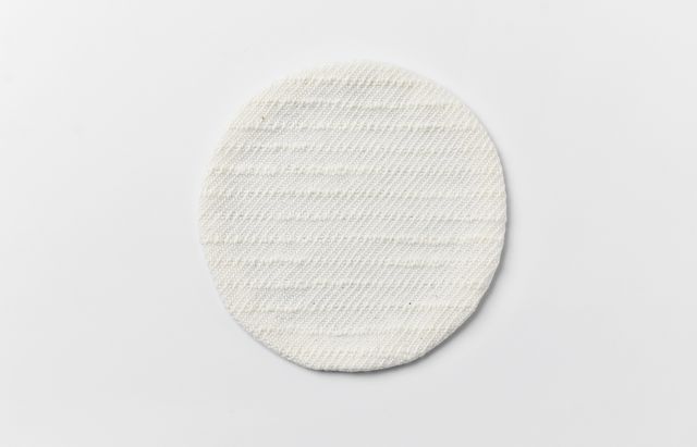 田中あい コースター綾織（裡面 白縹）11.5cm丸