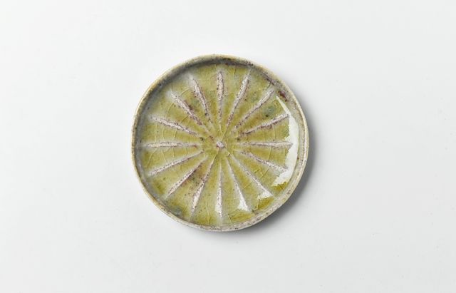 雪ノ浦裕一 桃釉豆皿