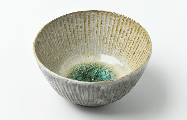 雪ノ浦裕一 灰釉しのぎ小丼