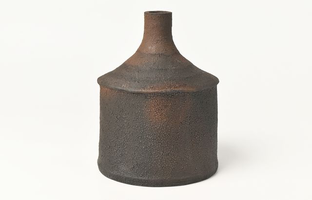 雪ノ浦裕一 14B 漆黒砧花器