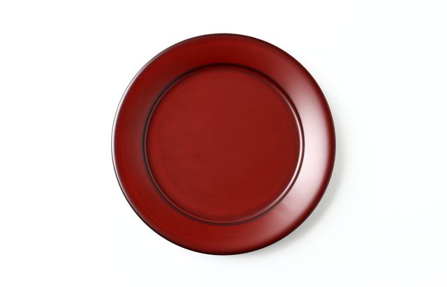玉山保男（艸工房） PLATE（5寸5分）本朱 トチ