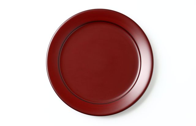玉山保男（艸工房） PLATE（7寸）本朱 トチ