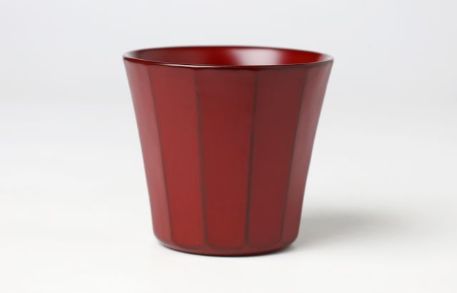 玉山保男 面取自由杯（B）本朱 トチ