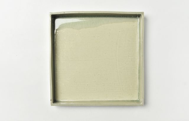 安齋新・厚子 4C 青磁四角皿（M）