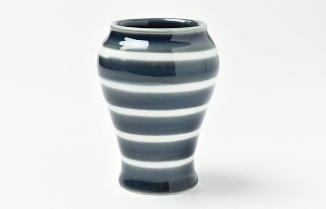 宮岡麻衣子 32 瑠璃線文小瓶