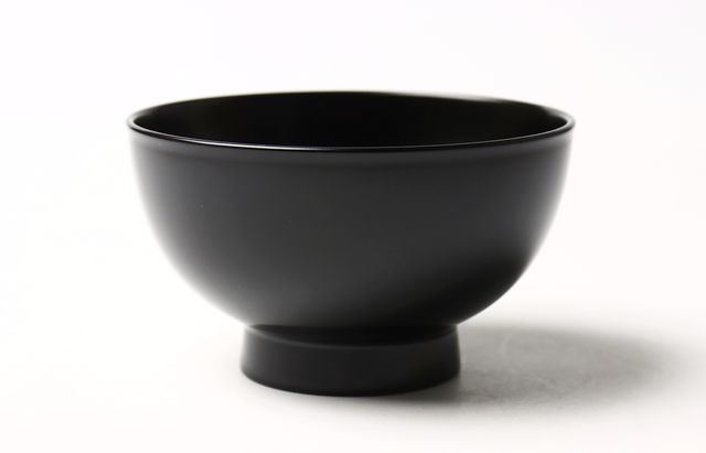 浅野奈生 汁椀（黒）水目桜