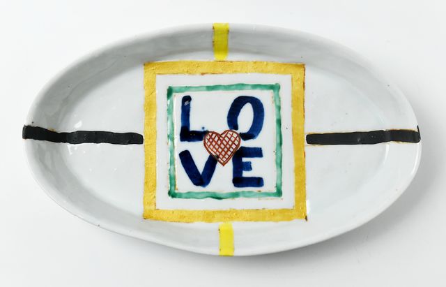 中尾万作 LOVEオーバル深皿