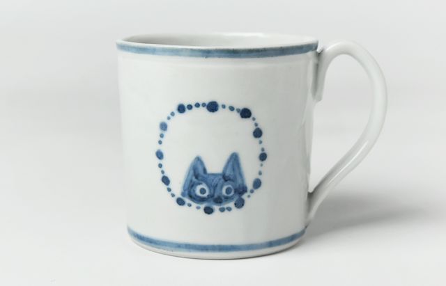 稲村真耶 黒猫マグカップ