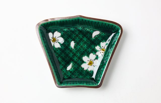 池島直人 4　扇形小皿 桜