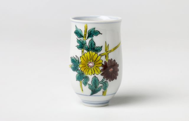 池島直人 32　色絵高杯 菊