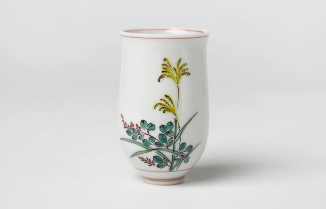 池島直人 33　色絵高杯 萩芒