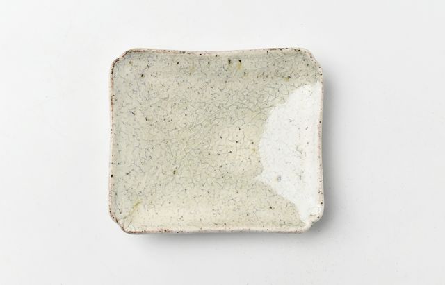 杉本太郎 29 4×3.5寸角皿白