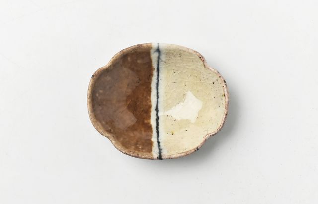 杉本太郎 34 木瓜手塩皿紅白