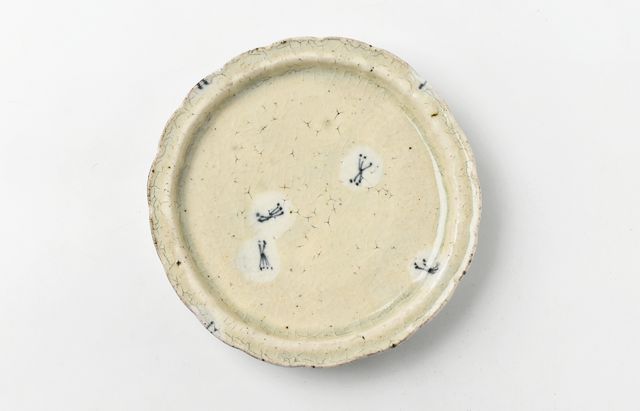 杉本太郎 21 5.5寸輪花皿花ちらし
