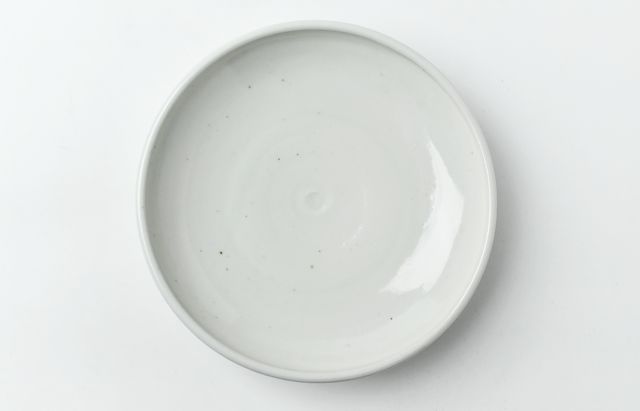 杉本太郎 65 白磁7寸皿