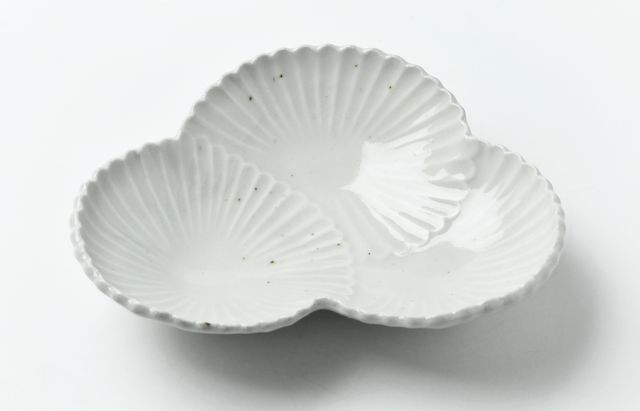 杉本太郎 70 白磁三輪菊向付