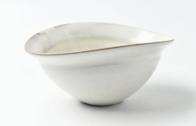 荒賀文成 粉引馬盥鉢5寸