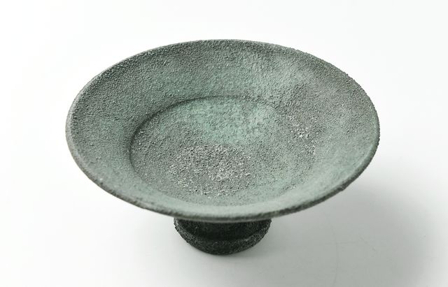 野口悦士 287 緑青ステム皿