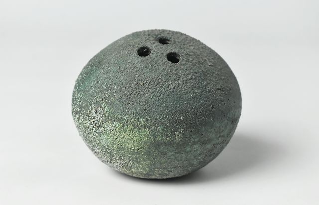 野口悦士 264 緑青Ball vase