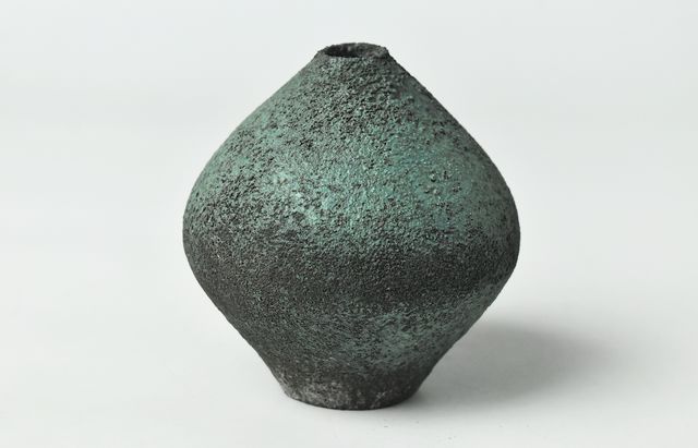 野口悦士 296 緑青小壺
