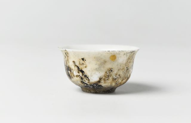 土井宏友 　陶胎漆器 竜紋塗り 茶盃C