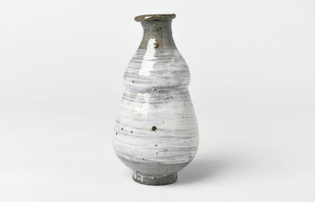 水垣千悦 99 刷毛目ひょうたん型花器