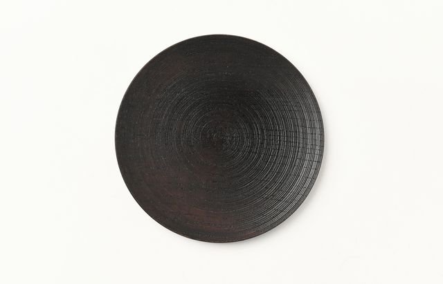 ふじい製作所 5 欅平皿 漆 120