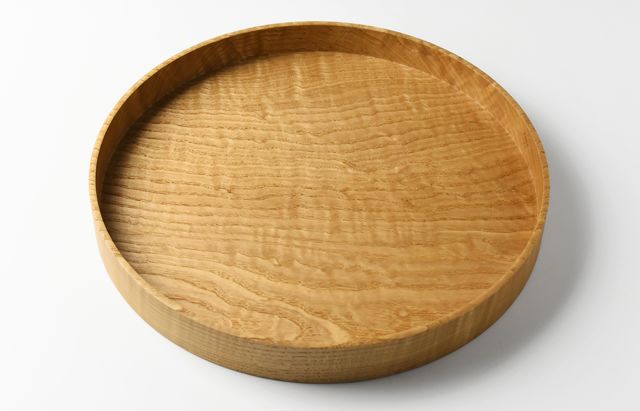 ふじい製作所 11　栗の盆 333/39 ちぢみ杢