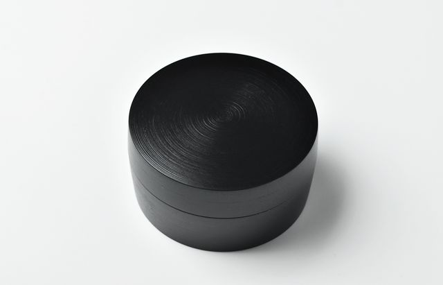 ふじい製作所 124 蓋物 挽目 黒