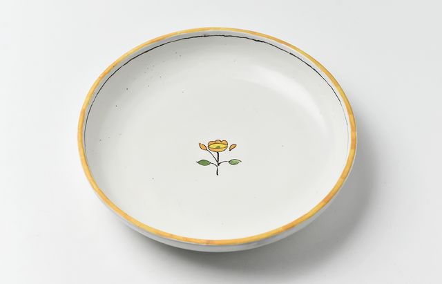 安部太一 21B 白釉色絵シャローボウル
