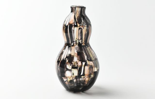 みずのみさ 20 モザイク花器（黒）