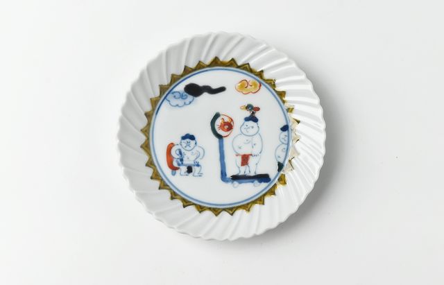 中荒江道子 こども相撲4寸皿F