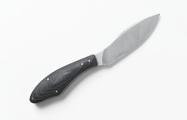 平林秀幸 6B　Wanderer’s knife デニム・レジン・銅