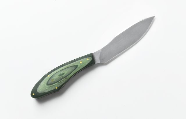平林秀幸 6C　Wanderer’s knife 和紙・レジン・真鍮・グラスファイバー