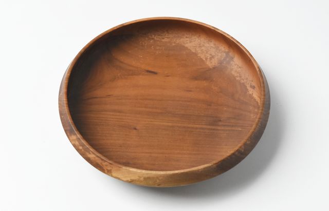 iiDA Woodturning 8B　皿 さくら（灰媒染）/ウレタン（飯田康恵）