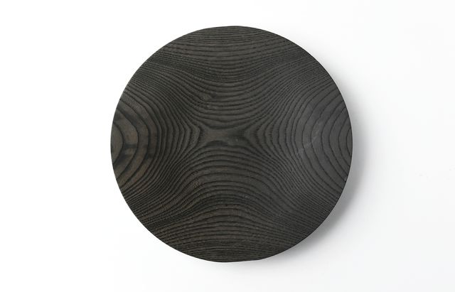 iiDA Woodturning 7M　皿 ケヤキ（鉄媒染）/ウレタン（飯田康恵）
