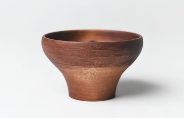 iiDA Woodturning 12A　猪口 モッコク（灰媒染）/ウレタン（飯田康恵）