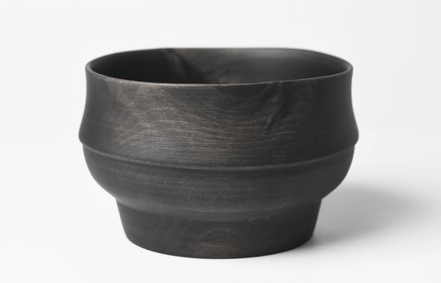 iiDA Woodturning 4F　丼 モッコク（鉄媒染）/ウレタン（飯田康恵）