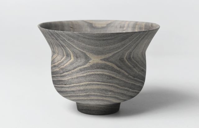 iiDA Woodturning 1Y　椀 アカメガシワ（鉄媒染）/ウレタン（飯田康恵）