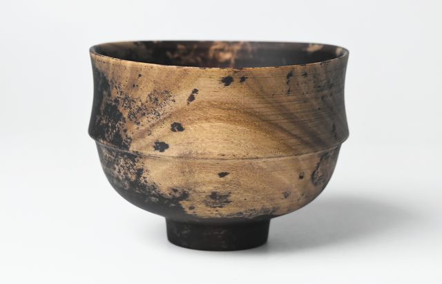 iiDA Woodturning 2T　椀 さくら（鉄灰媒染）/ウレタン（飯田康恵）