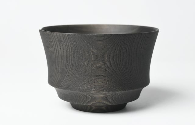 iiDA Woodturning 2AD　椀 ケヤキ（鉄媒染）/ウレタン（飯田康恵）