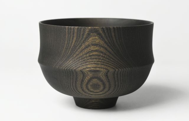 iiDA Woodturning 3E　椀 ケヤキ（鉄媒染）/ウレタン（飯田康恵）
