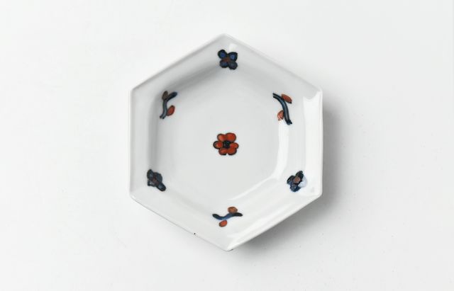 九谷青窯 12 六角小皿