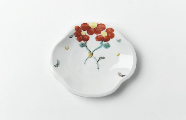 九谷青窯 49 色絵木瓜小皿