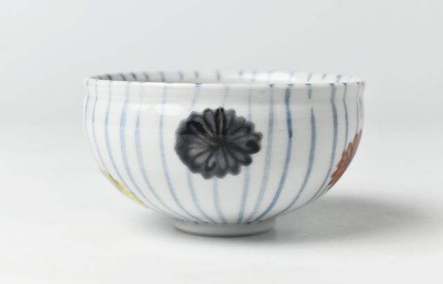 九谷青窯 134 色絵菊小鉢